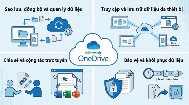 Dịch vụ lưu trữ đám mây của microsoft mang lại nhiều lợi ích thiết thực cho người dùng